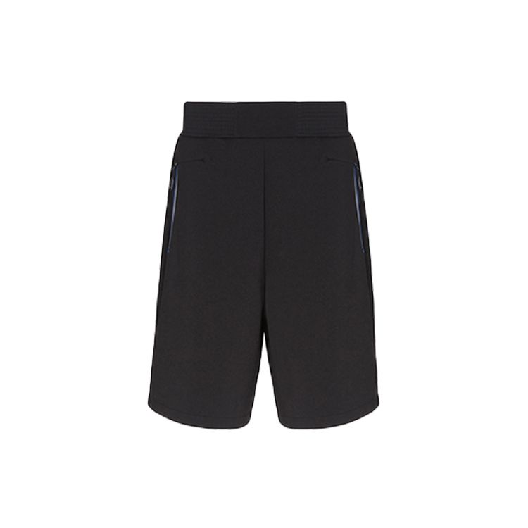Emporio Armani EA7 SS22 Solid Logo Loose Casual Shorts Men shorts Black 3LPS85-PJAHZ-1200 M