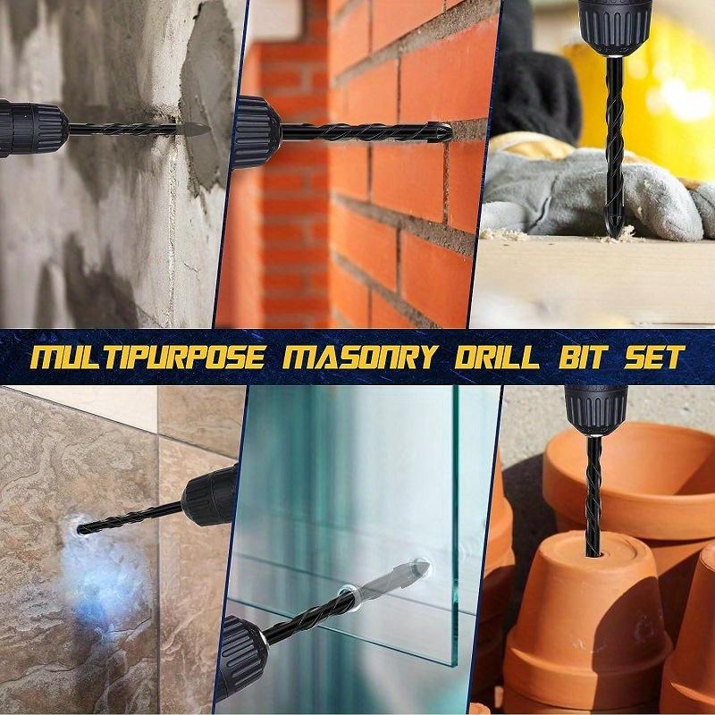 12pcs Professional Cobalt Drill Bit Set (1/8"-1/2") for Tile, Glass, Metal, Brick, Concrete, Wood. for Pros & DIY