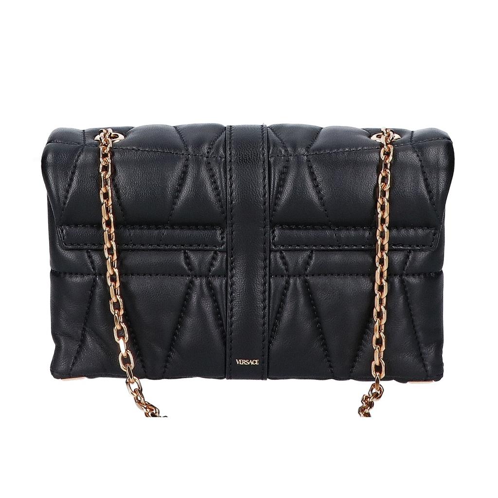 Versace 1017740-1A12975 Cleio Quilting Nappa Mini Shoulder Bag Shoulder Bag - blackUsed