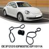 1 Stück Schwarzes Kunststoff OEM Nummer 03F121215 03F903575C 03F115111A Ölkühler Dichtungssatz Für Beetle Für Golf Für A3 Zubehör