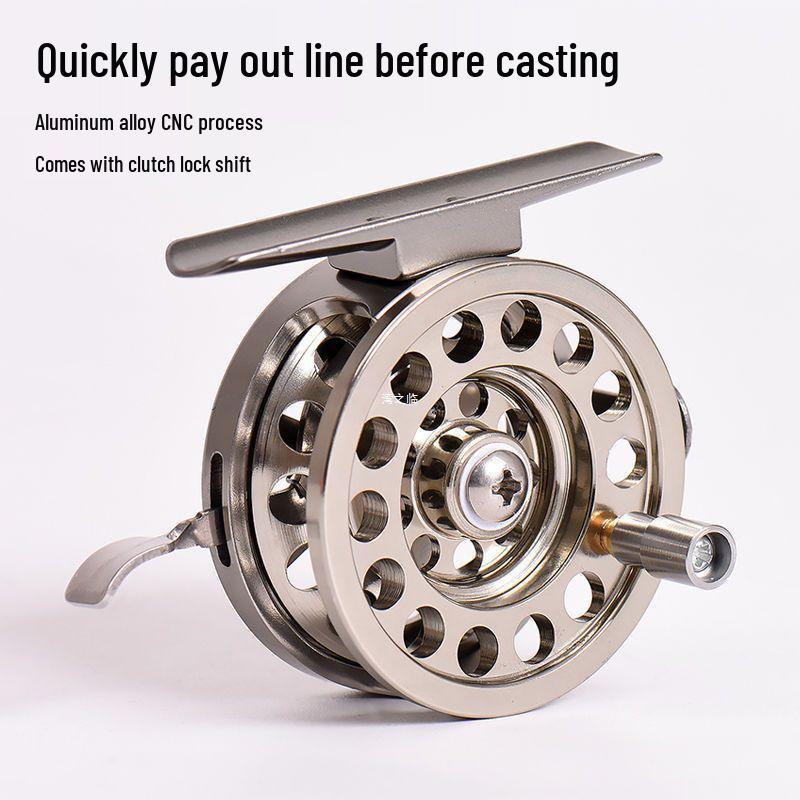 Front Drag CNC Aluminum Fly Fishing Reel – All Metal Rock Fishing Rod Reel with DIY Modification Options by Zhi Zhe.