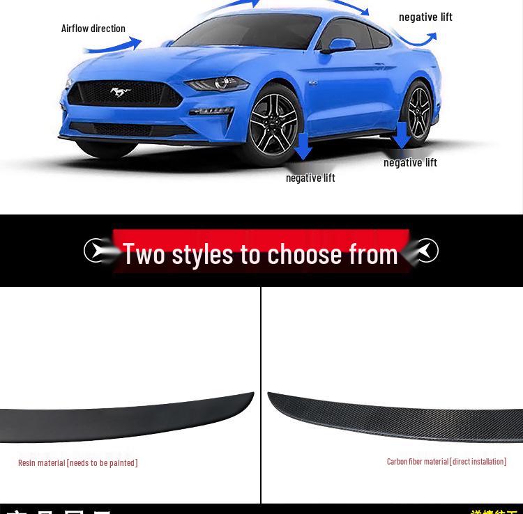 15-23 Ford Mustang Carbon Fiber Trunk Lid Spoiler