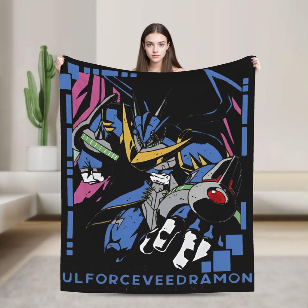Digimon Agumon Gabumon Sora Anime Blankets Fleece Throw Blanket Summer Air Conditioning Decoration Soft Warm Bedspreads