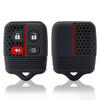 3/4 Buttons Silicone Car Remote Key Shell Case Fob Cover For Ford Focus Complete Escape Mustang Explorer Lincoln Town Sport