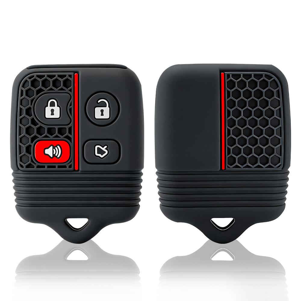 

3/4 Buttons For Ford Focus Complete Escape Mustang Explorer Lincoln Town Sport Silicone Car Remote Key Shell Case Fob Cover