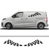 2PCS Car Door Side Stickers For Fiat Scudo Tuning Accessories Camper Van Sport Letter Graphics Racing Style Vinyl Decor Decals