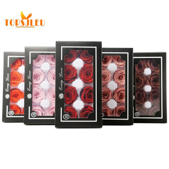 8Pcs Eternal Rose Flowers,Vibrant Color,Natural-Looking Forever Blossom,Handmade Preserved Flower Rose Ornament
