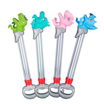 1 Piece Children's Dinosaur Water Gun Toy Boys and Girls Summer Beach Pull-out Water Gun Water Fight Toy Gun