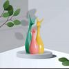Beautiful Home Decor Lucky Deer Statue Family Ceramic Statues - (Set of 3, Multicolor)