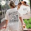 Vintage Antisocial Book Club 2 Sided Comfort TShirt for Introverted RoUnisexce Reader Distressed Tee Trendy Casual Streetwear