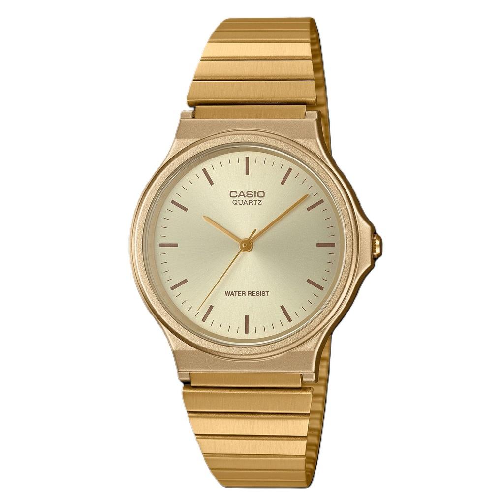 Refurbished Casio Analog Gold Tone Stainless Steel Champagne Dial Quartz MQ-24G-9E Men s Watch шампанского