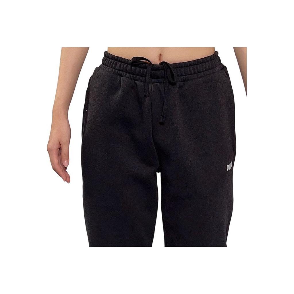 Puma Tape Loose Mid Waist Breathable Drawstring Cuffed Knit Sports Pants Men Pants 693004-01