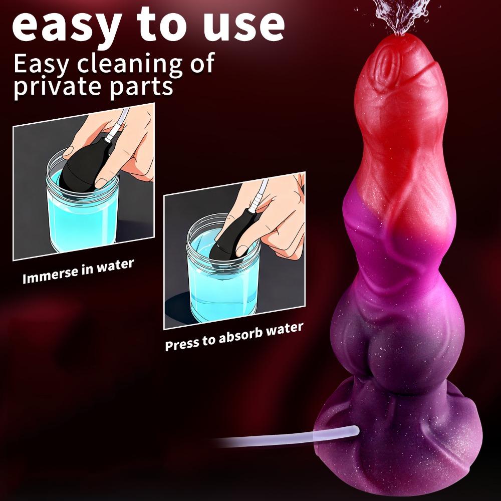 Special Shaped Spray Anal Plug Liquid Silicone Realistic Personal Trainer for Men Women Adult Use