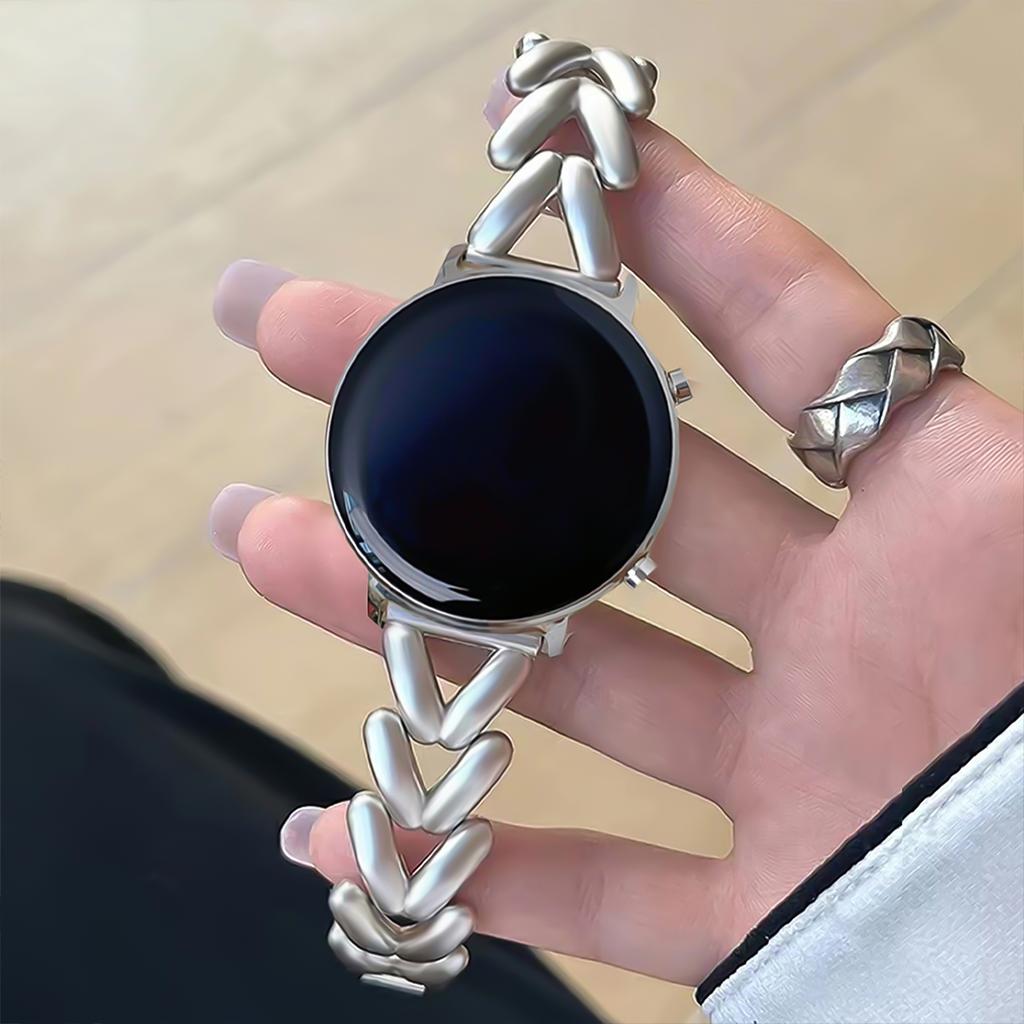 22mm 20mm Metal Chain Bracelet For Samsung Galaxy Watch 4 5 6 7 40mm 44mm Classic 42mm 46 43/47mm For Huawei GT3 GT4 Amazfit GTS