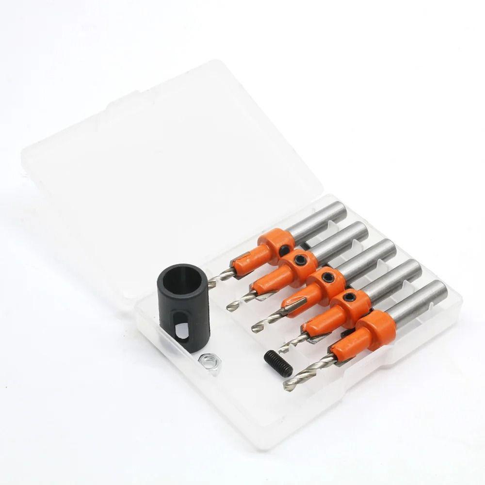 Round Shank Drill Bit Limit Hexagon Shank Countersink Drill Drill Hole Opener  Wood Drilling