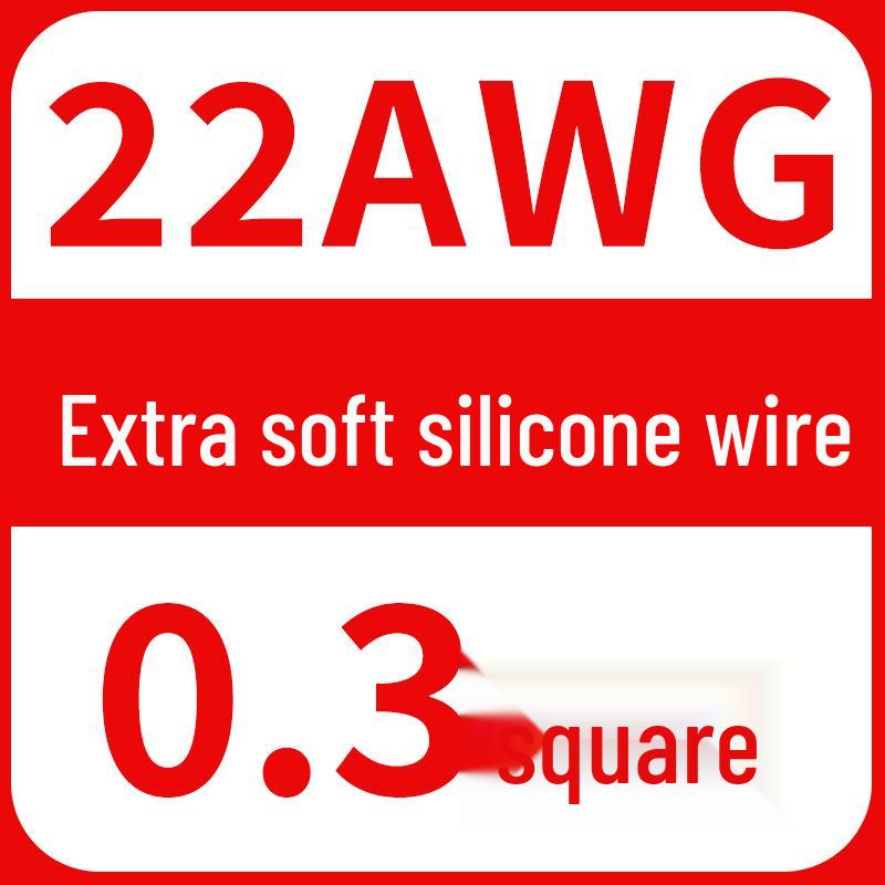 High-Temp Resistant Silicone Wire for Lithium Battery, Tinned Copper, Various AWG Sizes