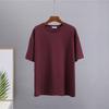 Hirsionsan Basic Cotton T Shirt Women Summer New Loose Solid Tees 19 Colors Casual Loose T Shirt Female Oversized O Neck Female Tops