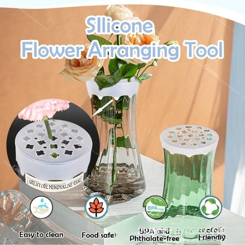 Silicone Spiral Flower Stem Holder Multifunctional DIY Bouquet Shaper Reusable Flower Arranger