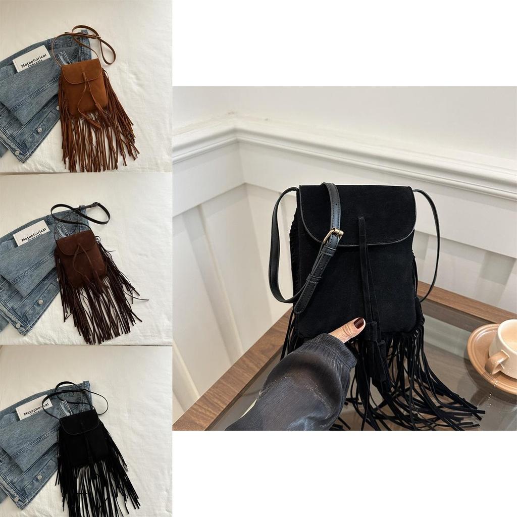 Chic 2024 Vintage Commute Fashion Handbag With Eye-catching Fringe Details