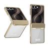Transparent Electroplated Full-Body Protective Case Galaxy Z Flip 8 7 6 5 4 3 With Hinge Coverage