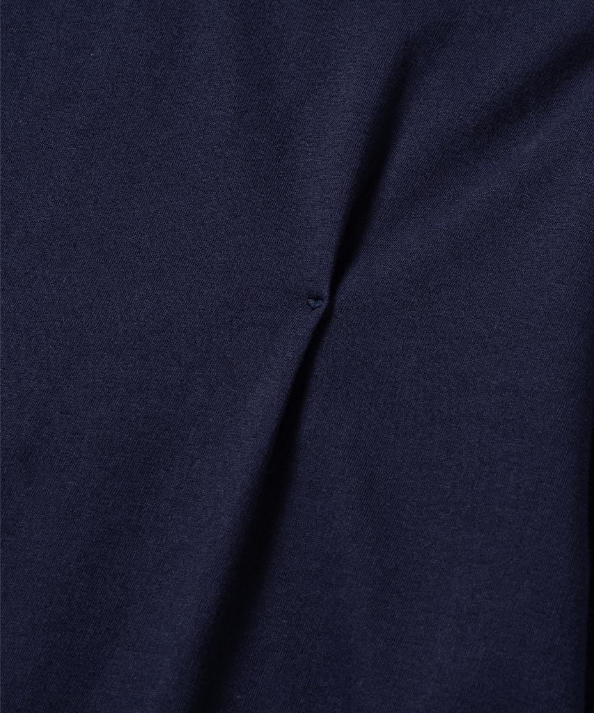 NONBLANK Pleated Half T-Shirt_Navy