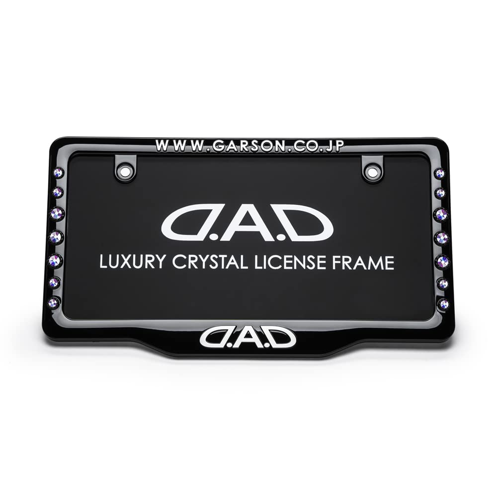 

DAD GARSON Crystal License Frame II Plate Front Model Aurora D.A.D (Number Frame) [Black/White] SB192-01-02