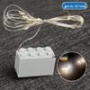 Creative 2x4 Building Block LED Light String for Decorative Toy Scenes