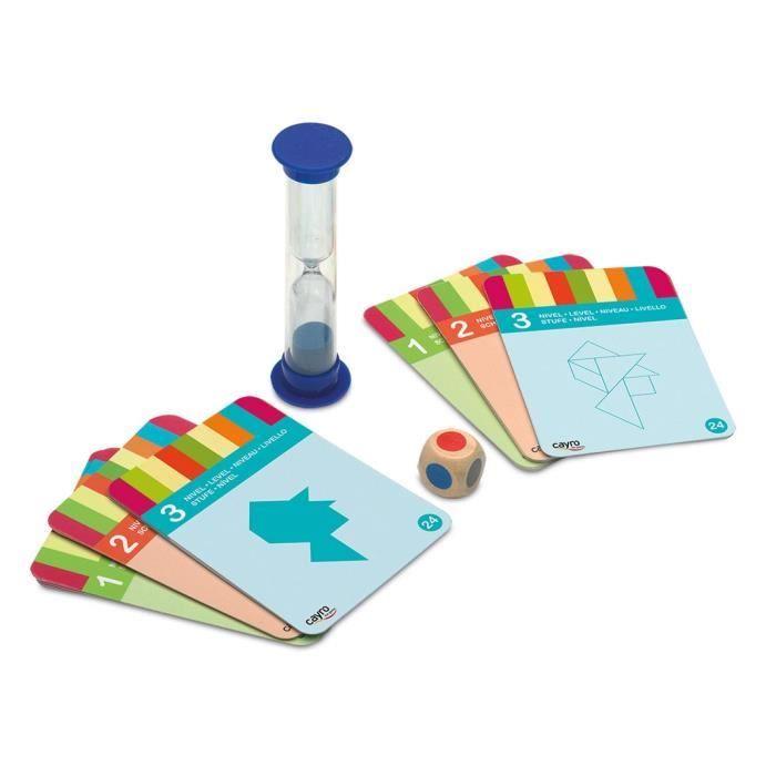 Jeu De Société - Tangram - Bois - 1 À 4 Joueurs - 3 Niveaux De Difficulté - À Partir De 7 Ans