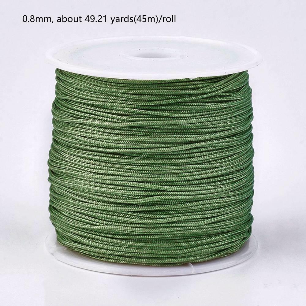 1Roll 100m/roll 0.8mm Nylon Thread Cord Bracelet String Chinese Knotting Cord Red Thread Beading Braided Ornament for DIY
