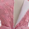 Langärmeliges Blumenmädchen Prinzessin Partykleid