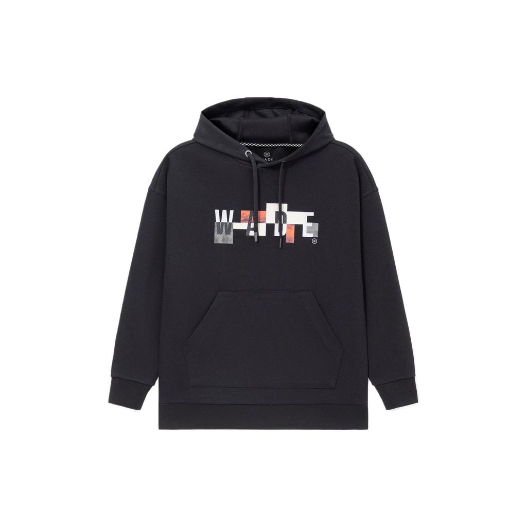 Li Ning Wade Collection Sweatshirts Men's Black Hooded Moderate Regular AWDS111-1