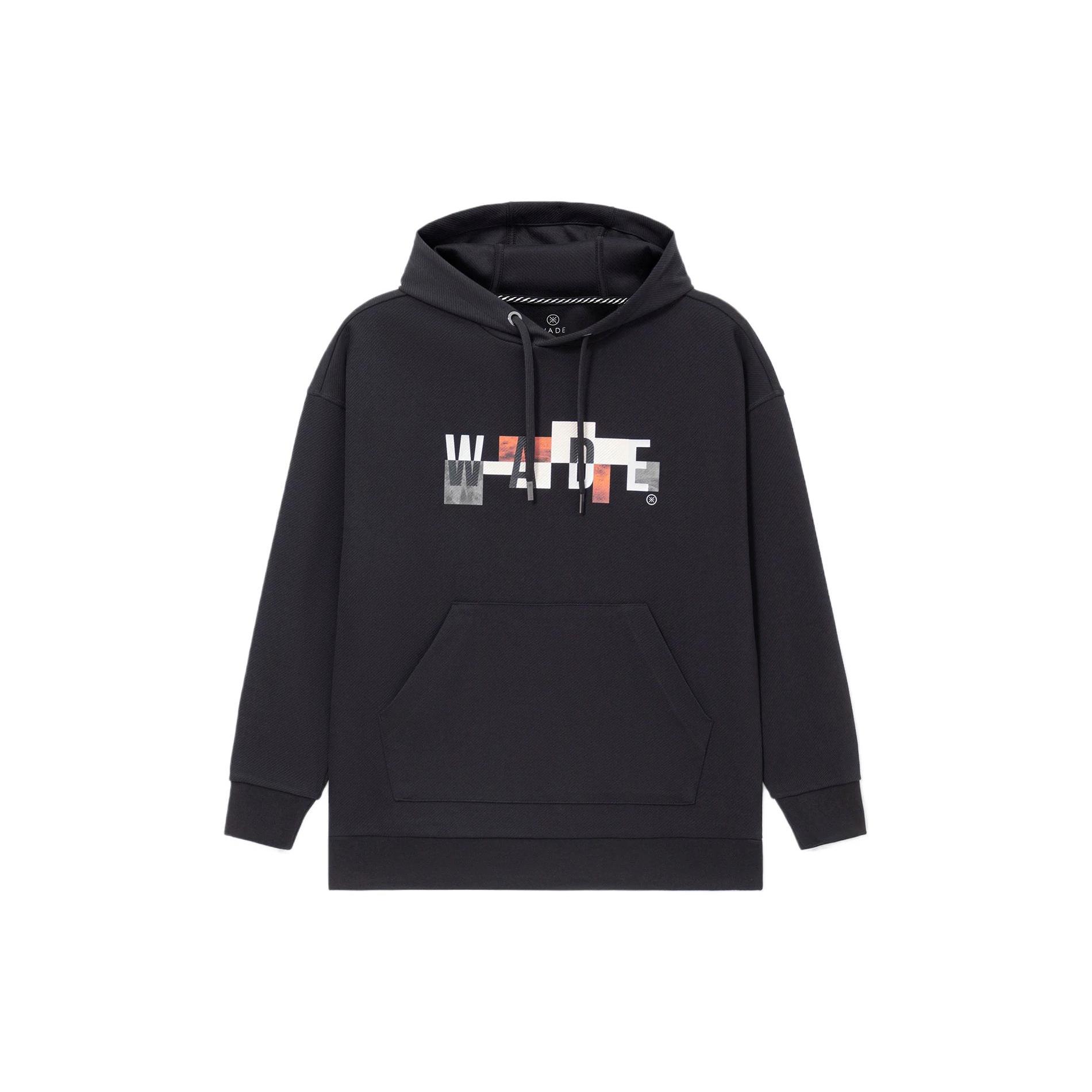Свитшоты Li Ning Wade Collection Мужские Черные С Капюшоном Умеренный Обычный AWDS111-1 M
