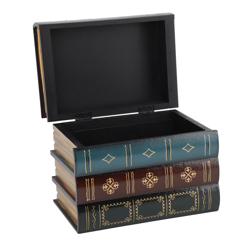 Aufbewahrungsbox in Buchform Antik Vintage Dichtfaserplatte Vielseitige Fake-Buch-Dekoration für Café Bücherregal Foto-Requisiten