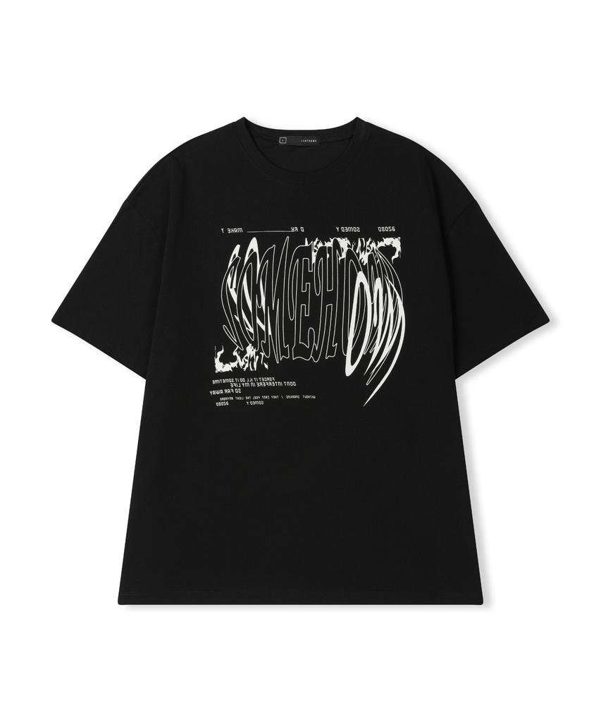 Ledeoli Somehow Oversized Short Sleeve T-Shirt [Charcoal]