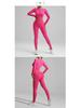 European American Tie-Dye Butt-Lift Yoga Set: Long Sleeve, Seamless Fitness Clothing with Hollow Out Design