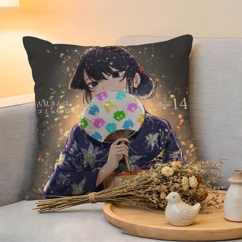 Cushion Cover KKomi Cant Communicate Linen SkinFriendly Soft Decorative Case for Sofa Home Decor Pillow Cover