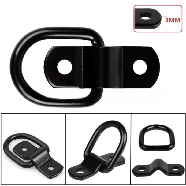 D Rings Trailer Hook Quick Install Trailer Tie Down Anchors For Heavy Load Transport Corrosion Resistant Material