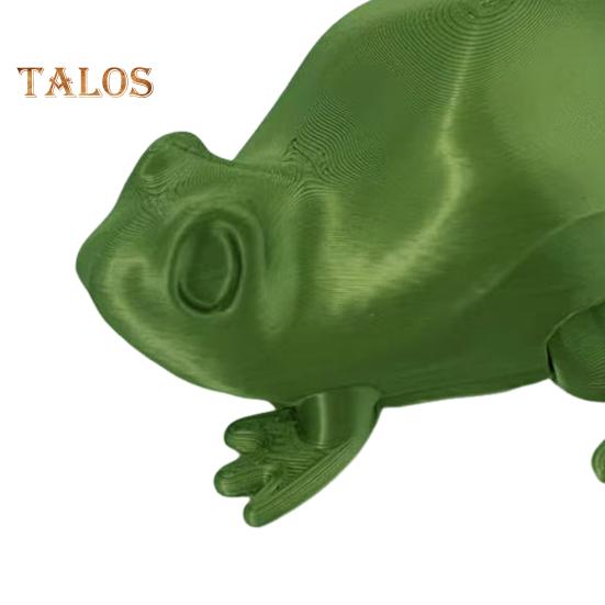 Jumping Frog Toy 3D Printed Frog Model Reptile Figurine Interactive Frog Fidget Toy for Kids And Adults School Projects