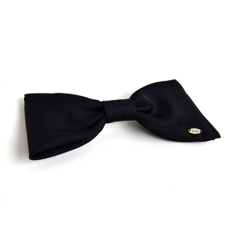 HAS HTY012 Schlichte schwarze Schleifen-Haarnadel