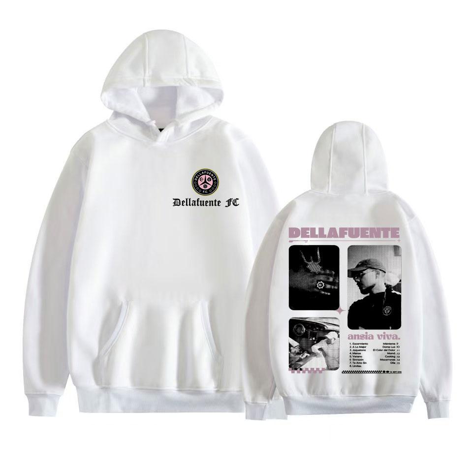 Rapper Dellafuente Album Tour 2025 Grafická mikina pánské oblečení móda hip hopová hudba mikina vysoká kvalita oversized mikiny