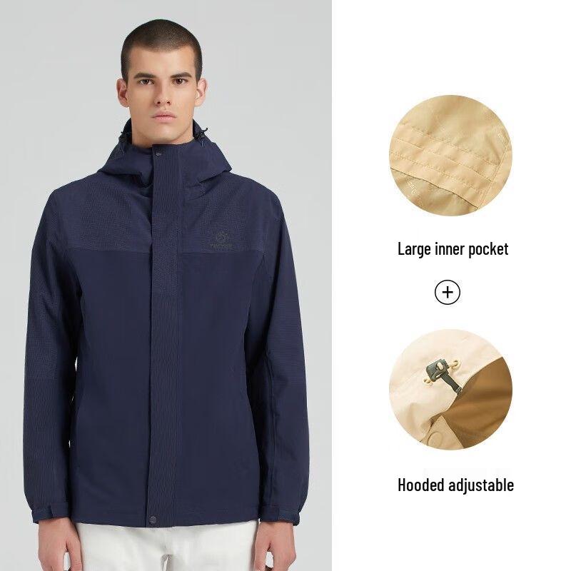 TECTOP Men s 3-in-1 Waterproof Down-filled Winter Outdoor Jacket 2XL