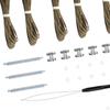 RV Pleated Shade Repair Kit Blind String First Aid Cord Bushings Retainers Cords Hardware