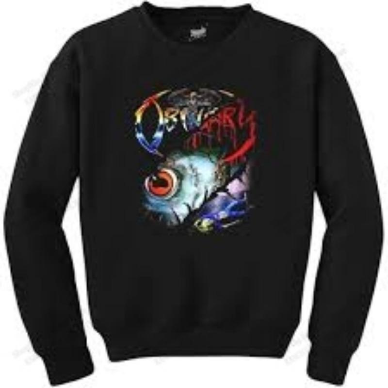 New Retro Rock Obituary Band 3D Print Long Sleeve T-Shirt Men Women Fashion Sport Hip Hop Tops Tees Men Clothing Outdoor T-Shirt