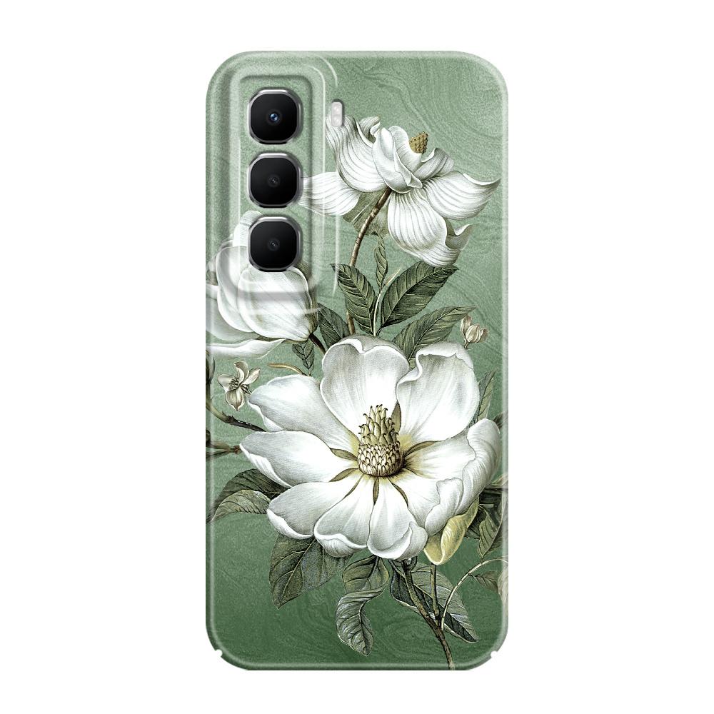 Gorgeous Magnolia Phone Case For Infinix Hot 60 60I 40 30I 12 10 Note 50 30 Pro Plus Play 4G 5G Film Hard Cover