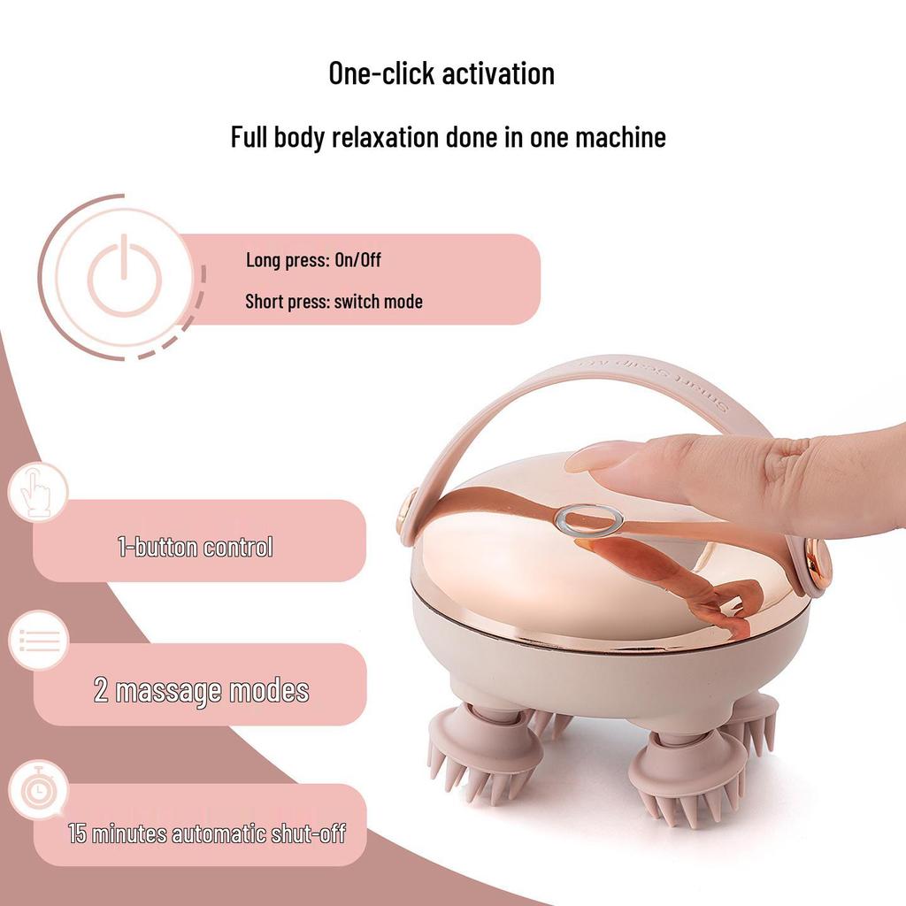 Portable Head, Scalp & Pet Massager with Red Light Therapy