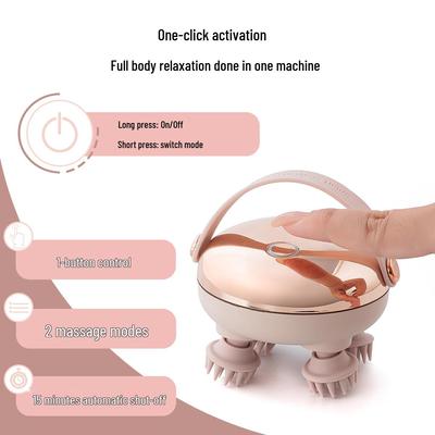 Smart Wireless Kneading Massager with Red Light and Heat