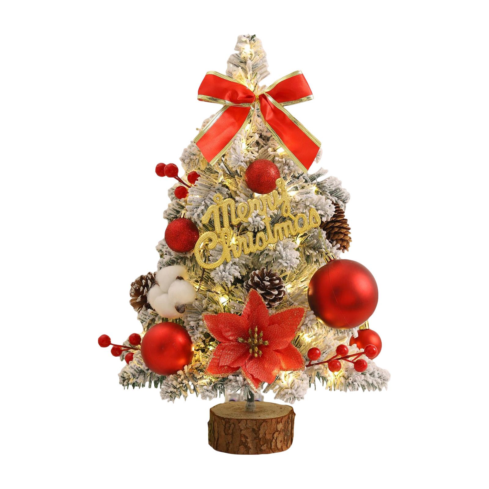 Настольные украшения для рождественской елки, Подарки для создания рождественской атмосферы со светом, Украшения для рождественской вечеринки One Size