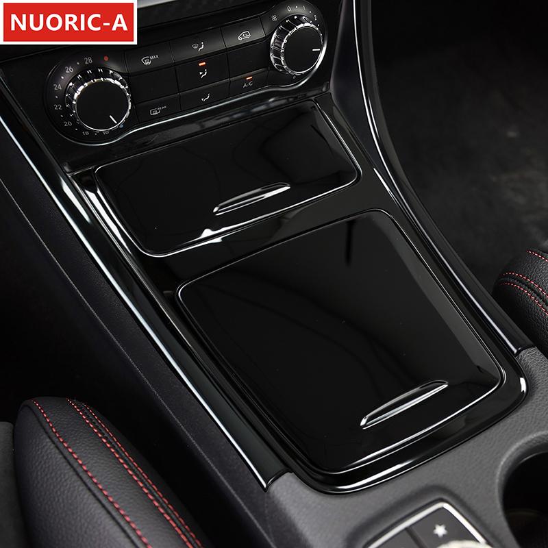 Edelstahl Mittelkonsole Schalthebel Panel Dekorationsabdeckung Zierleiste Für Mercedes Benz CLA GLA A-Klasse C117 X156 W176 2013-2018