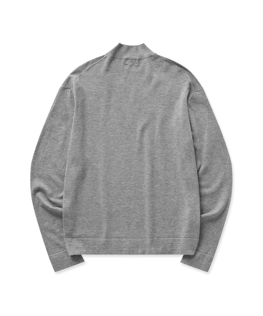 Pilpeu Basic Mock Neck Knit 19(Light Gray)