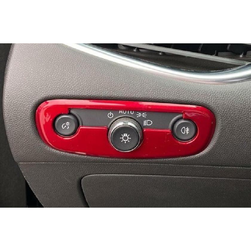 For Chevrolet Malibu 2016-21 Paint Red Inner Headlight Button Frame Button Trim